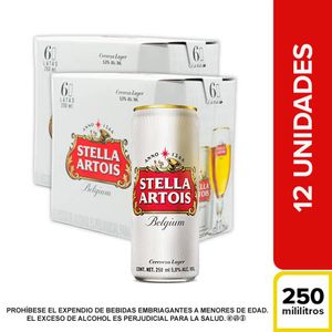 Stella Artois lata 250ml x 12