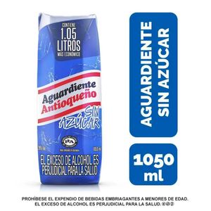 Aguardiente Antioqueño Azul Sin Azúcar 1.05L