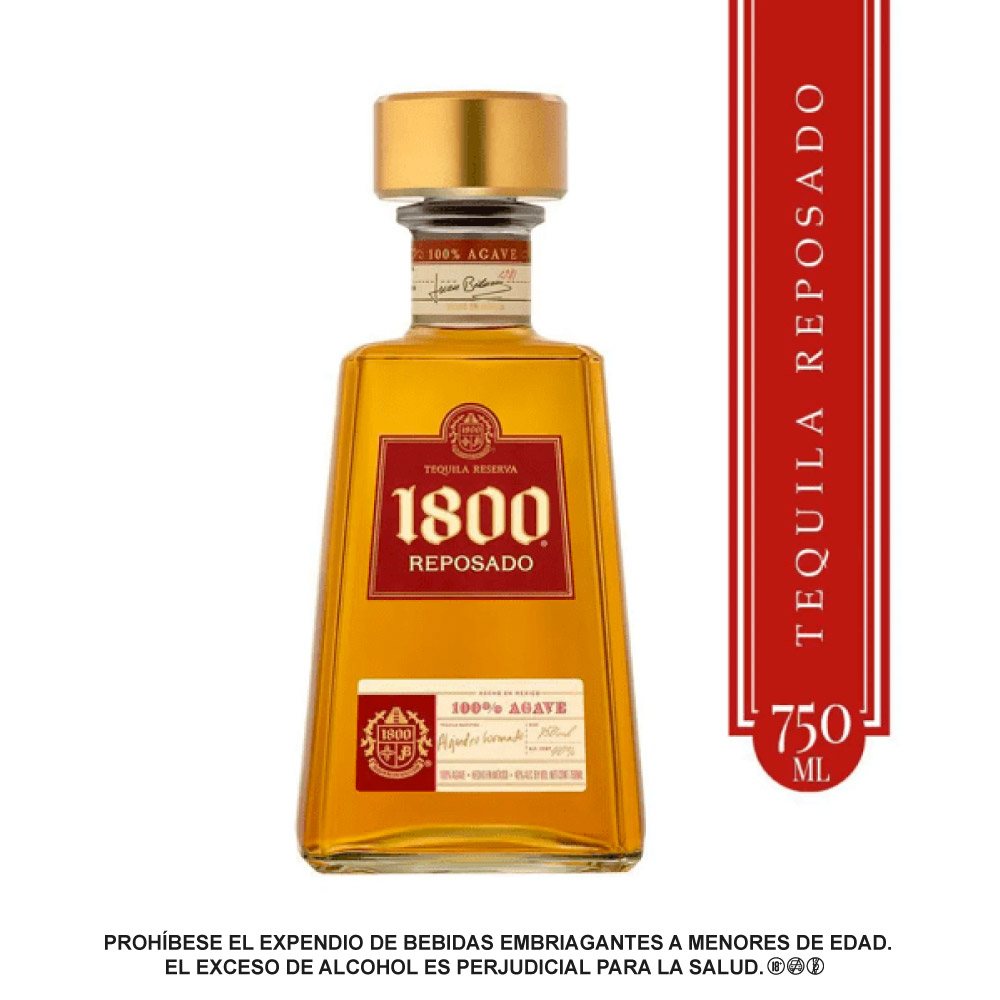 Tequila 1800 reposado botella 750 ml | TaDa Delivery