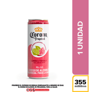 Corona Tropical Limón y Toronja - Lata 355ml x1 🍋