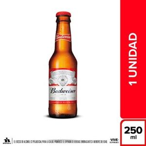 Cerveza  Budweiser Botella 250ml Unid