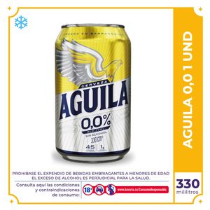 Cerveza Aguila 0.0 lata 330ml