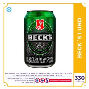 Cerveza Becks lata 330ml