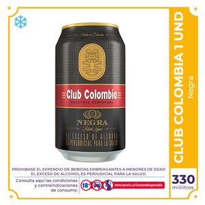 Cerveza  Club Colombia Negra lata 330ml