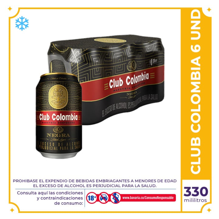ClubColombiaNegralata330mlx6