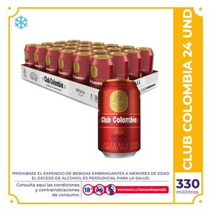 Cerveza  Club Colombia Roja lata 330ml x 24
