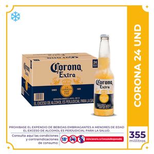 Cerveza Corona botella 355ml x 24