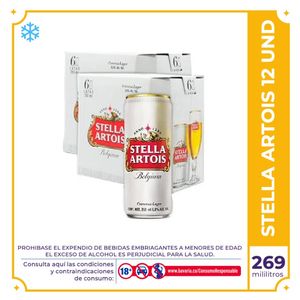Cerveza  Stella Artois lata 269ml x 12