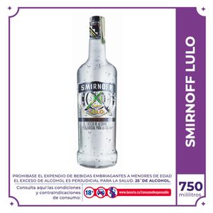 Vodka Smirnoff Lulo botella 750ml