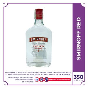 Vodka Smirnoff botella 350 ml