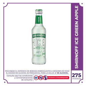 Vodka Smirnoff Green Apple botella 275ml
