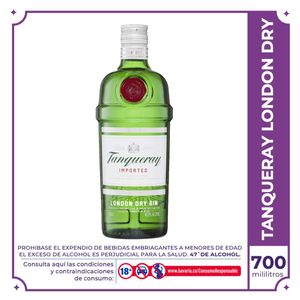Ginebra Tanqueray London botella 750ml