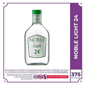 Aguardiente Noble Ligth 24 Media 375ml