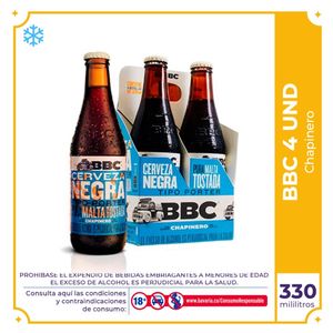 Cerveza  BBC Chapinero botella 330ml x 4