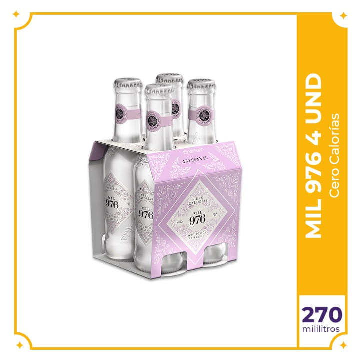 Agua-Tonica-mil976-Cero-botella-207ml-x-4