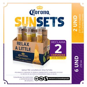 Pack Coronita botella 210 ml Preventa Sunsets
